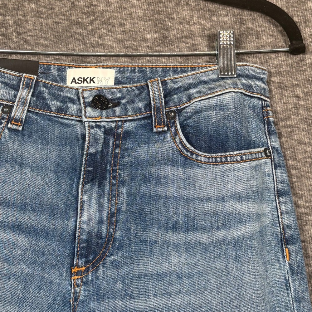 ASKK NY Juniper Tracker Wide Leg High Rise Jeans Womens Size 27 - Picture 6 of 13